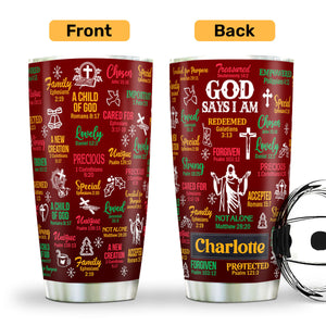 What God Says About You | Personalized Stainless Steel Tumbler