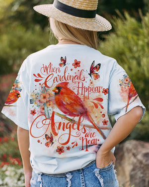 When Cardinals Appear Angels Are Near - Women's All Over Print Shirt - AT4080515