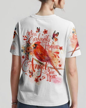 When Cardinals Appear Angels Are Near - Women's All Over Print Shirt - AT4080515