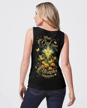 When God Steps In Miracles Happen - Women's All Over Print Shirt - AT4080513