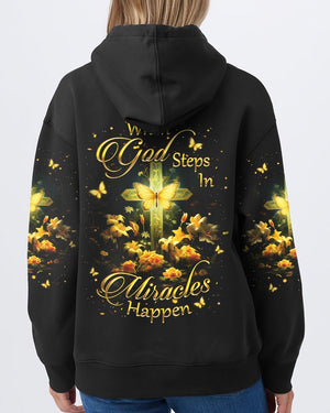 When God Steps In Miracles Happen - Women's All Over Print Shirt - AT4080513