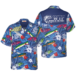 Where The Fish Fishing Hawaiian Shirt