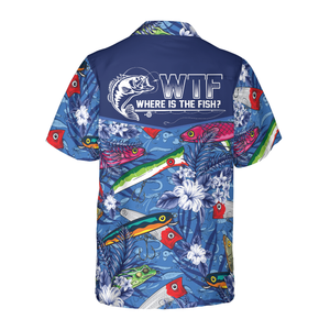 Where The Fish Fishing Hawaiian Shirt