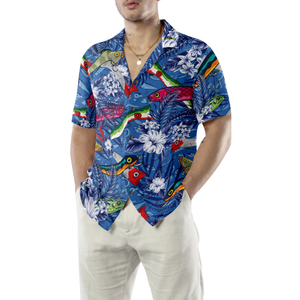 Where The Fish Fishing Hawaiian Shirt