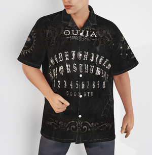 Wicca Ouija Board Black Hawaiian Shirt For Men & Women