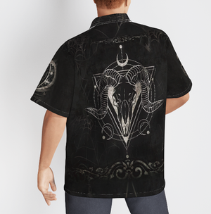 Wicca Ouija Board Black Hawaiian Shirt For Men & Women