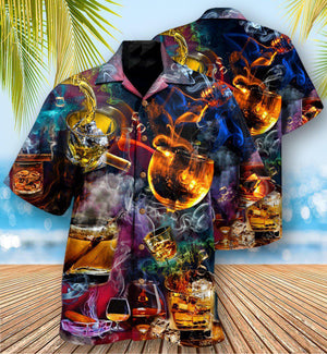 Wine Enjoy Special Drink At Night - Hawaiian Shirt