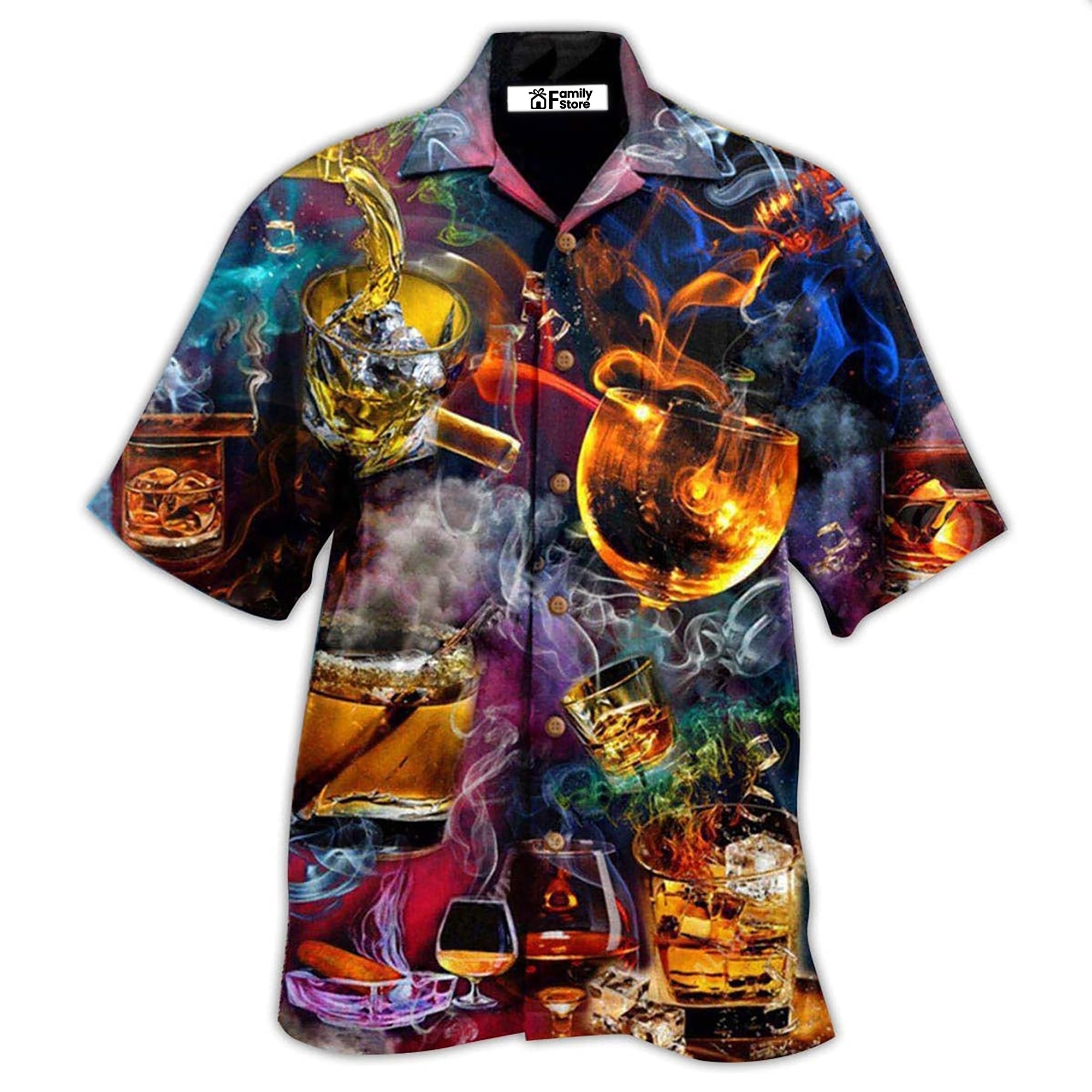 Wine Enjoy Special Drink At Night - Hawaiian Shirt