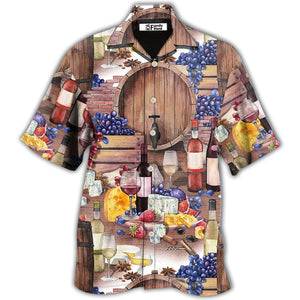 Wine Grape Wine Art - Hawaiian Shirt