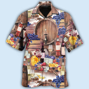 Wine Grape Wine Art - Hawaiian Shirt