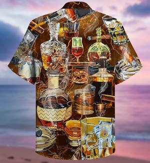 Wine Happiness Is Whisky - Hawaiian Shirt