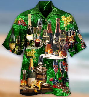 Wine Lover Beautiful Green - Hawaiian Shirt