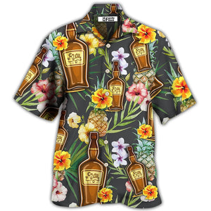 Wine Rum Drinking Tropical Art - Hawaiian Shirt