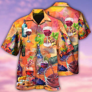 Wine Working From Nine To Wine - Hawaiian Shirt