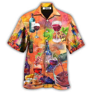 Wine Working From Nine To Wine - Hawaiian Shirt