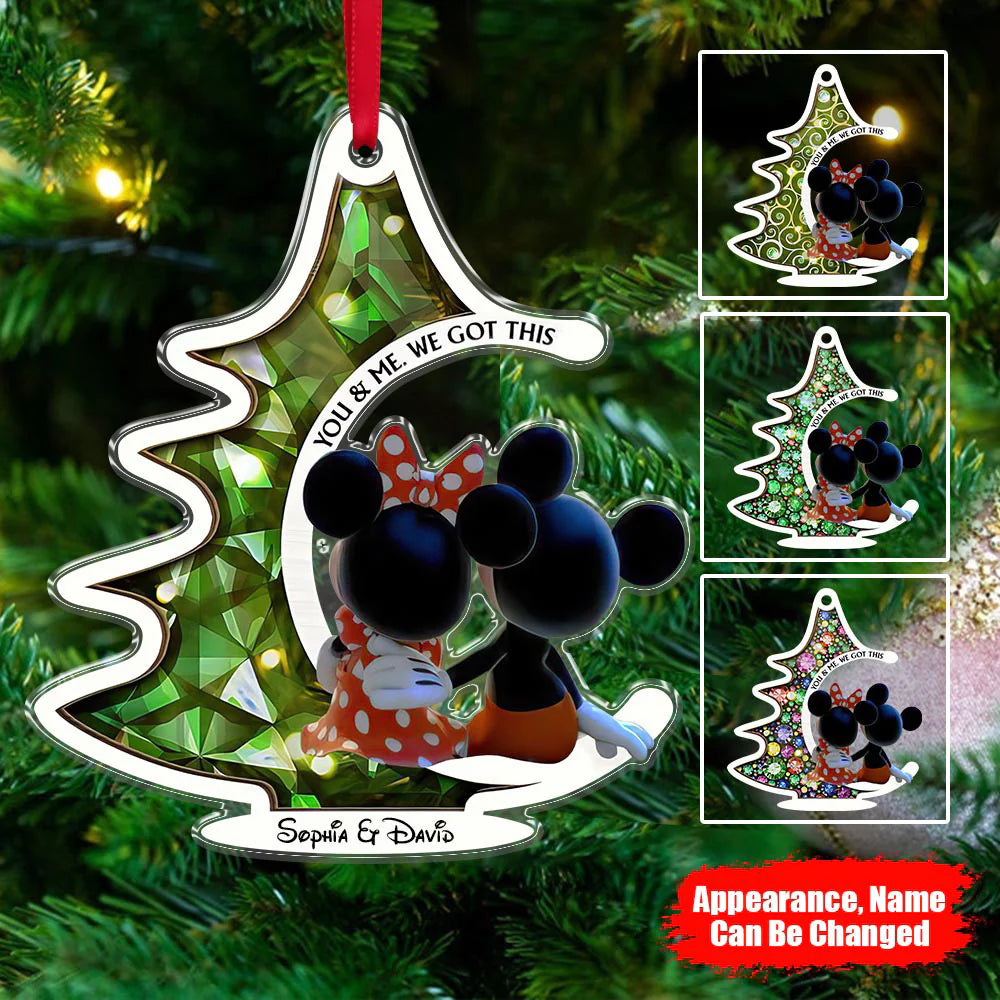 You & Me We Got This, Personalized Magic Mouse Ornament DN100