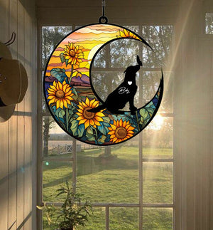 Forever In My Heart - Pet Memorial Gift - Personalized Window Hanging Suncatcher Ornament