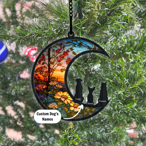 A Piece Of My Heart - Pet Memorial Gift - Personalized Window Hanging Suncatcher Ornament