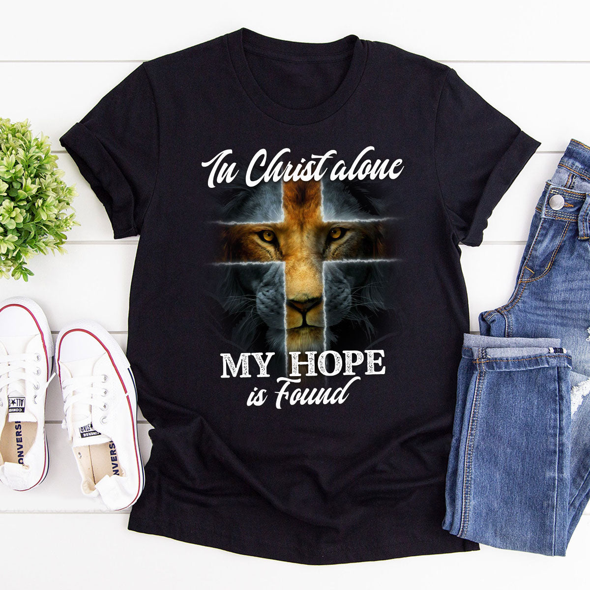 Beautiful Unisex T-shirt - In Christ Alone, I Found My Hope pt08