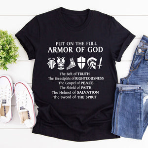 Unique Christian Unisex T-shirt - Put On The Full Armor Of God NUM352