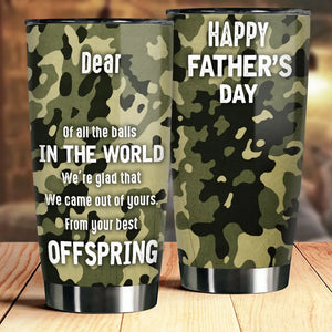 Happy Father's Day From Your Offspring - Gift For Dad, Gift For Father's Day - Personalized Tumbler