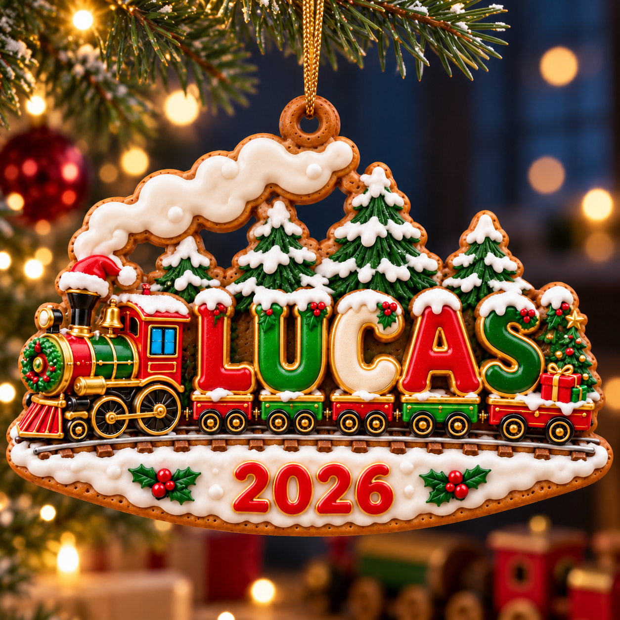 ca7b7eff e02c 49e9 aff1 53602ff419c8 LUCAS gingerbread train Christmas ornament 1