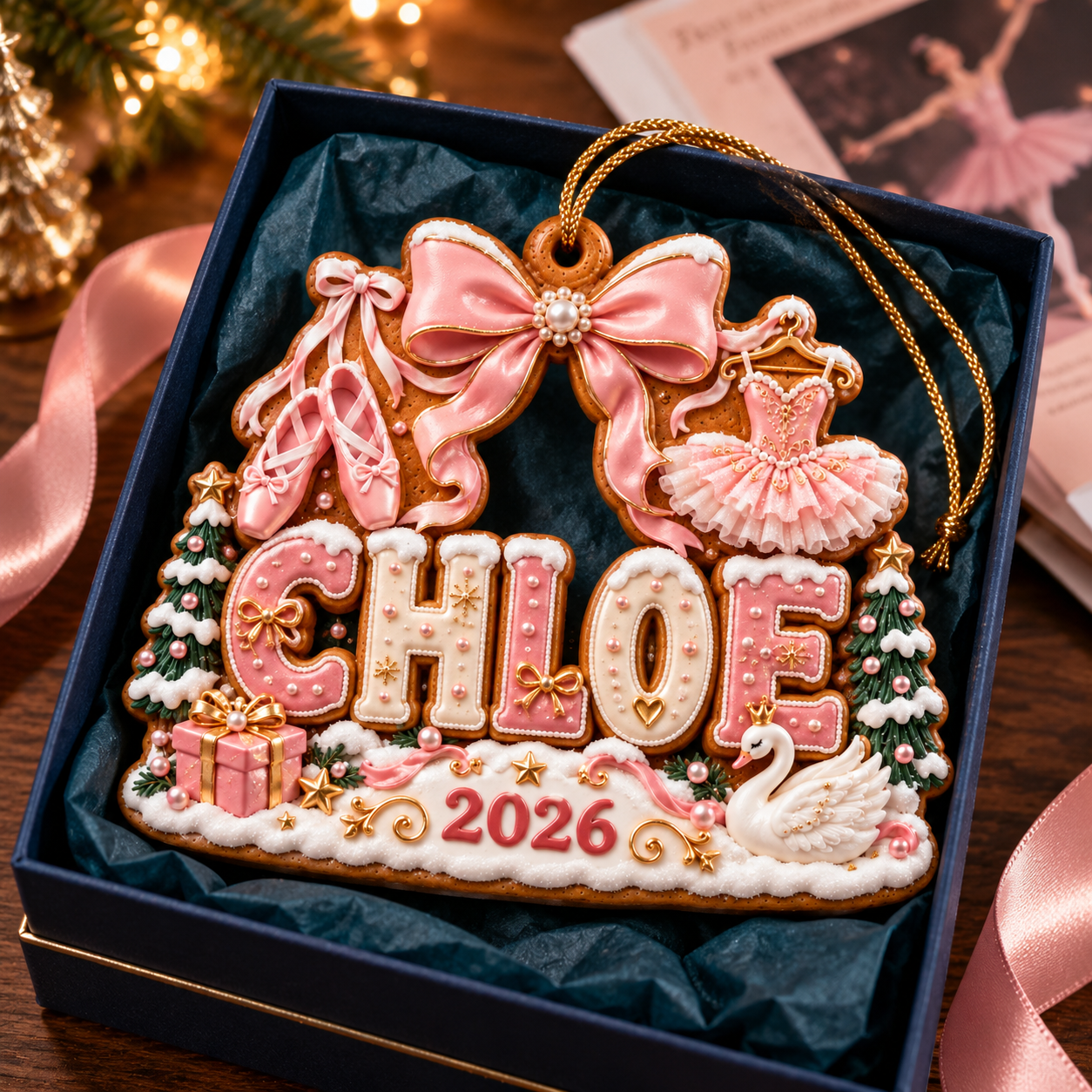 ccb53b20 957f 4127 bdf1 d8272b999625 Chloe ballet ornament in gift box 4