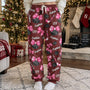 coquette bow hockey custom name number gift for hockey player hockey team personalized lounge pants 2