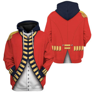 British Royal Fusilier Costume Cosplay Hoodie For Men And Women