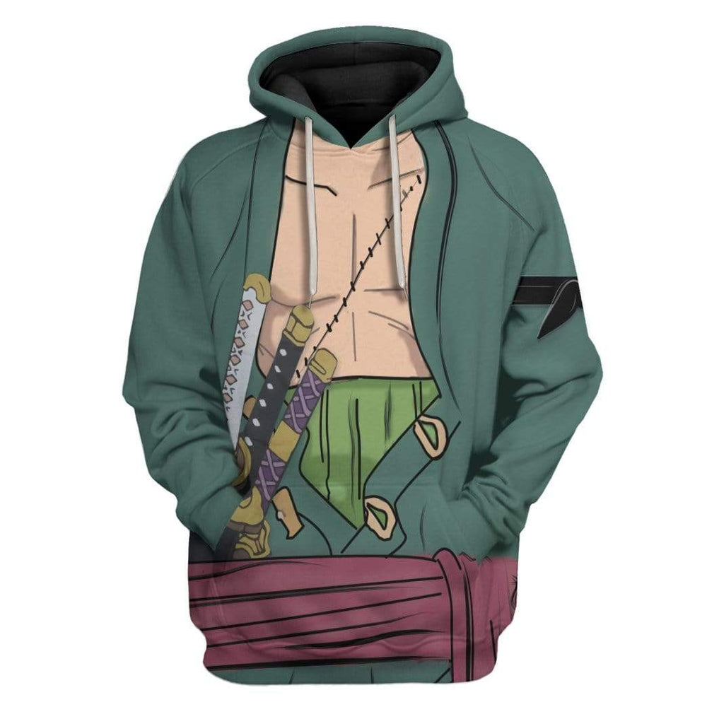 Zoro One Piece Costume Cosplay Hoodie For Men And Women