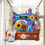 custom sewing machine custom name personalized window hanging suncatcher 2