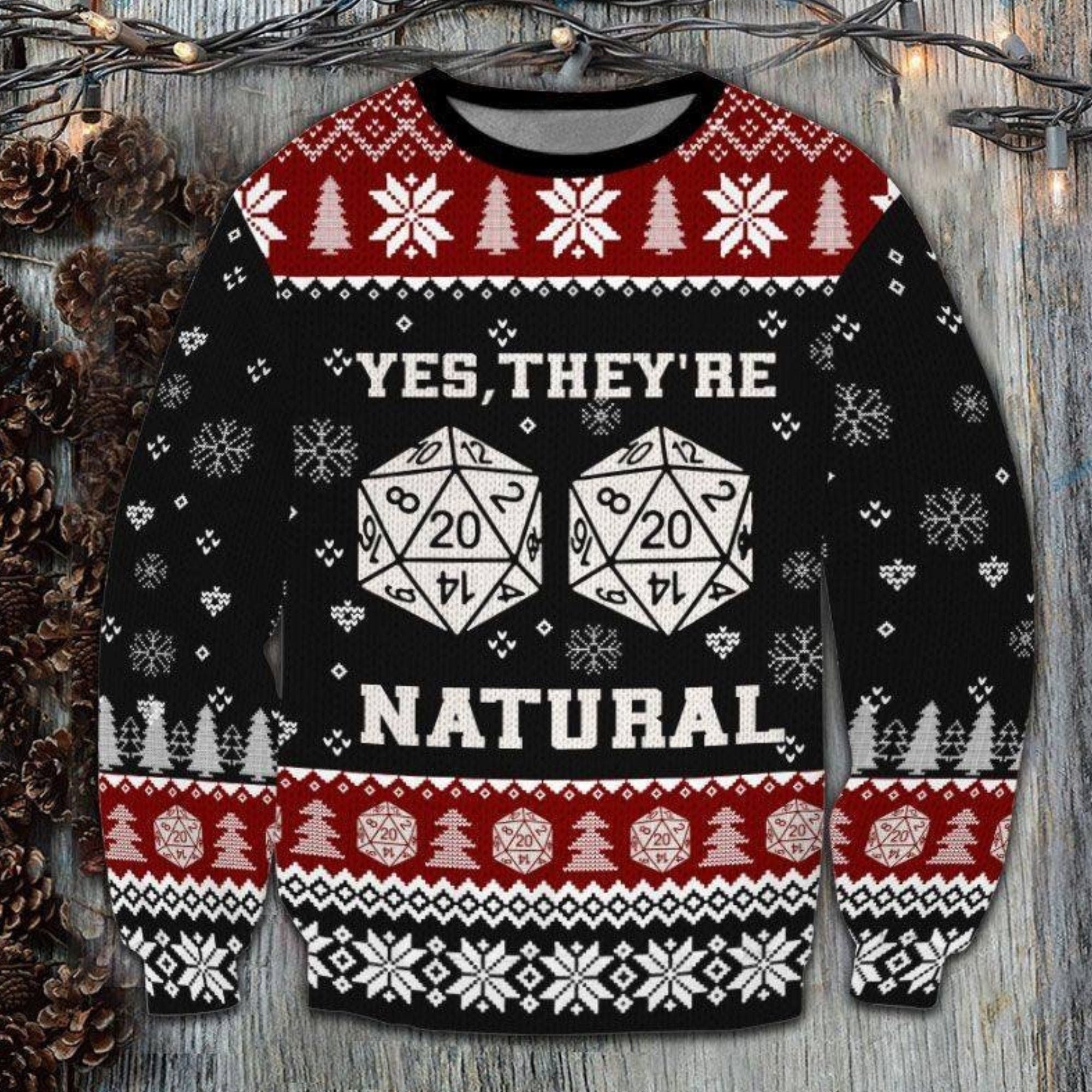 DnD Yes Witches They’re Natural - Christmas Gift For Fansl - Ugly Sweater