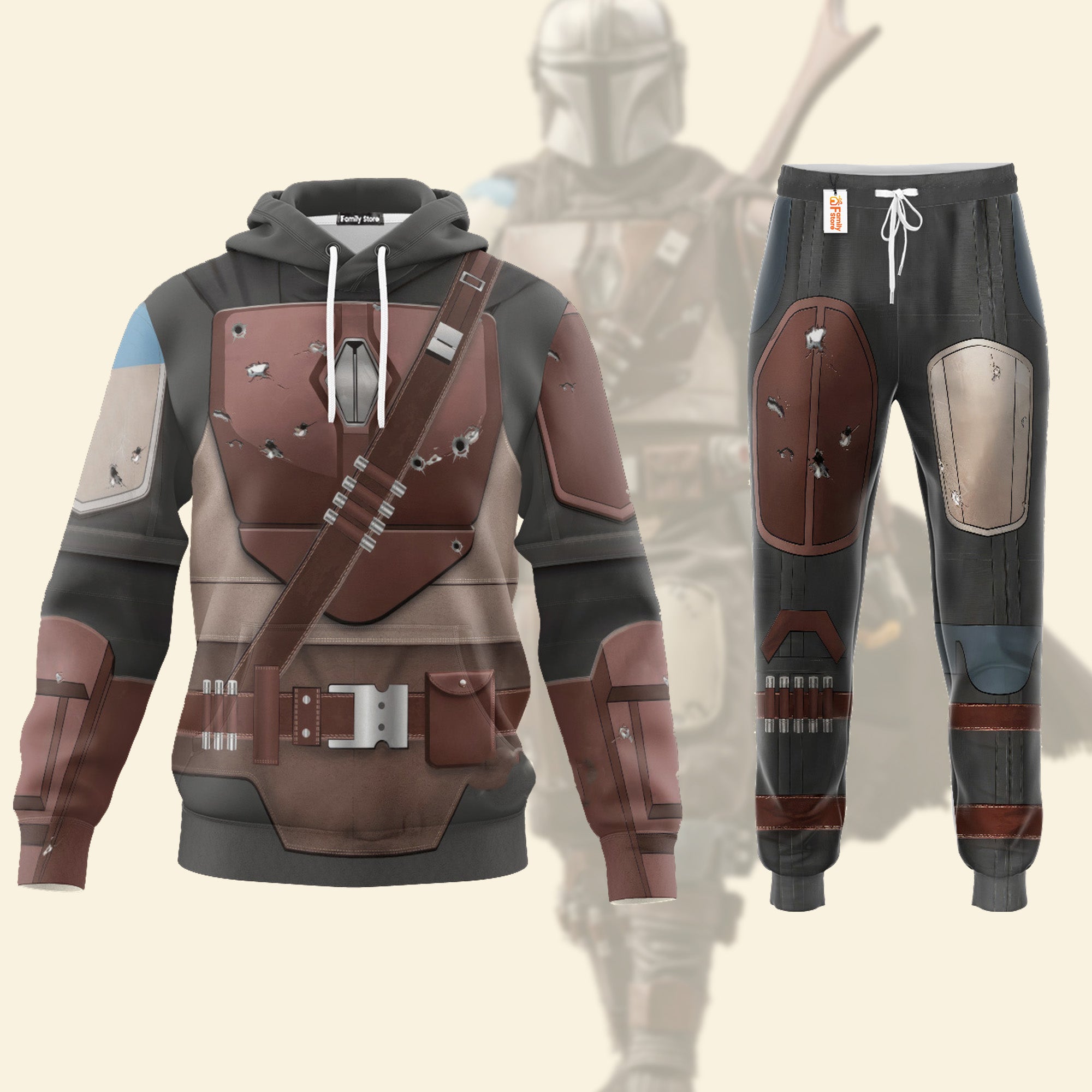 Star Wars Mandalorian Costume Hoodie Sweatshirt Sweatpants SWHS19