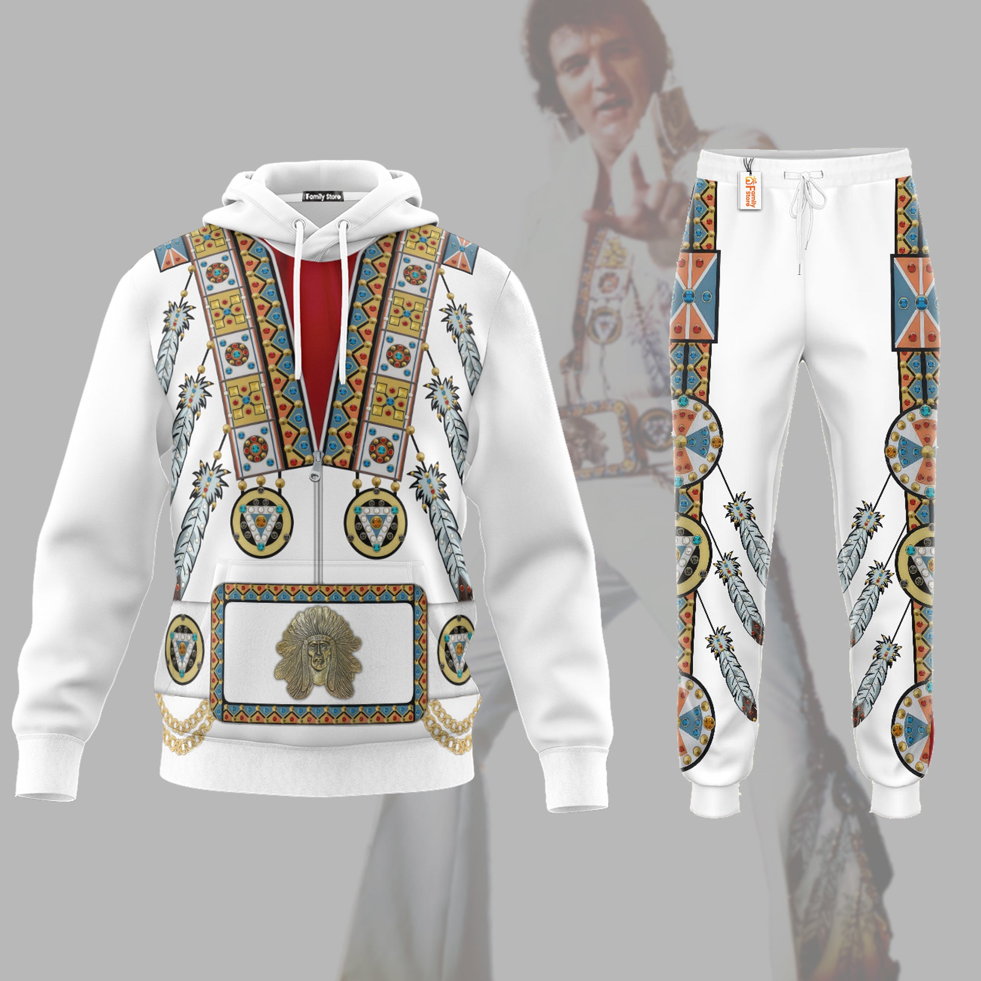 Elvis Chief - Costume Cosplay Hoodie Sweatshirt Sweatpants ELHS22