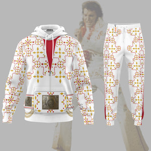 Elvis White Conquistador - Costume Cosplay Hoodie Sweatshirt Sweatpants ELHS35