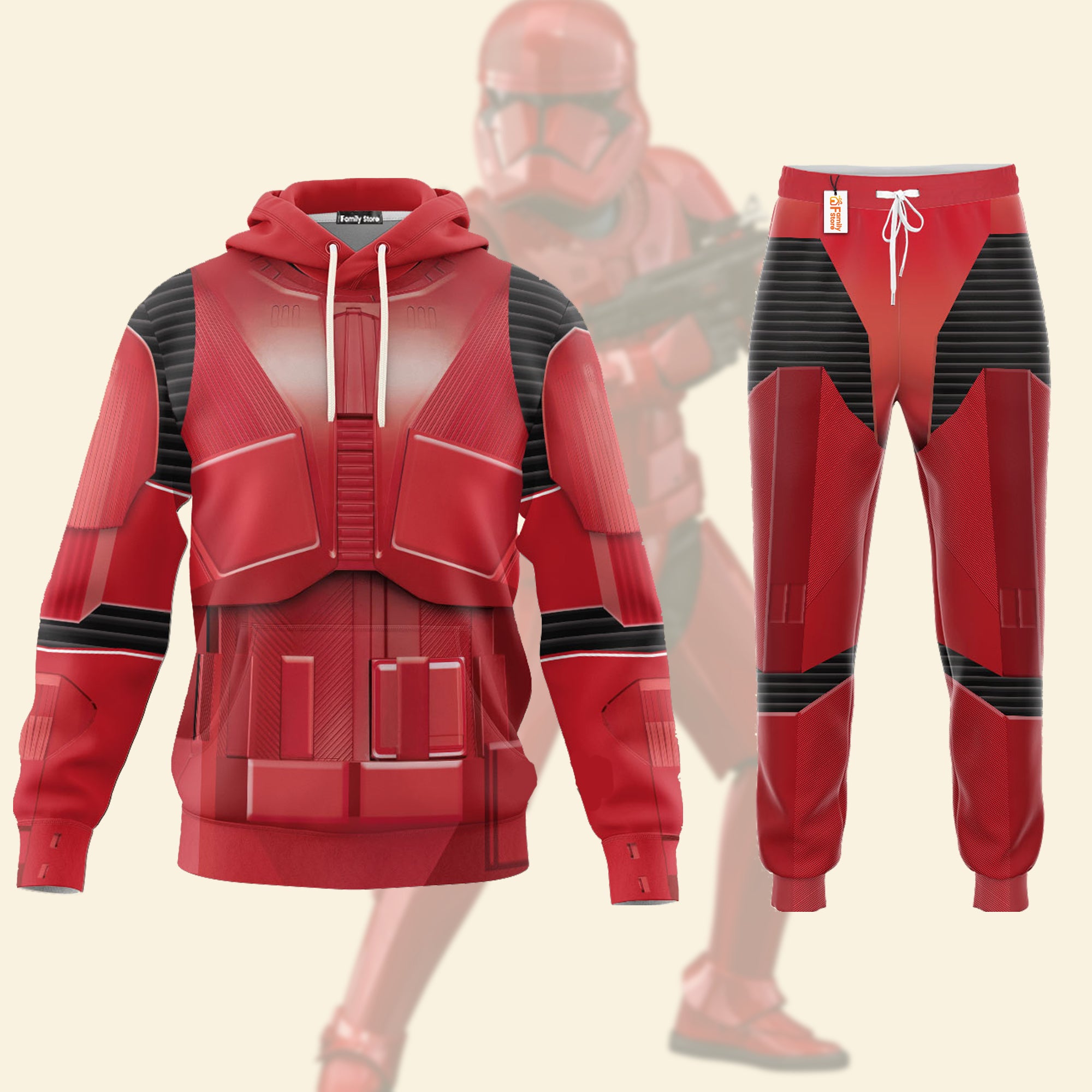 Star Wars Sith Trooper Costume Hoodie Sweatshirt Sweatpants SWHS08