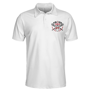 Custom Number Proud Dad Of Baseball Player - Gift For Father, Grandfather - Men Polo