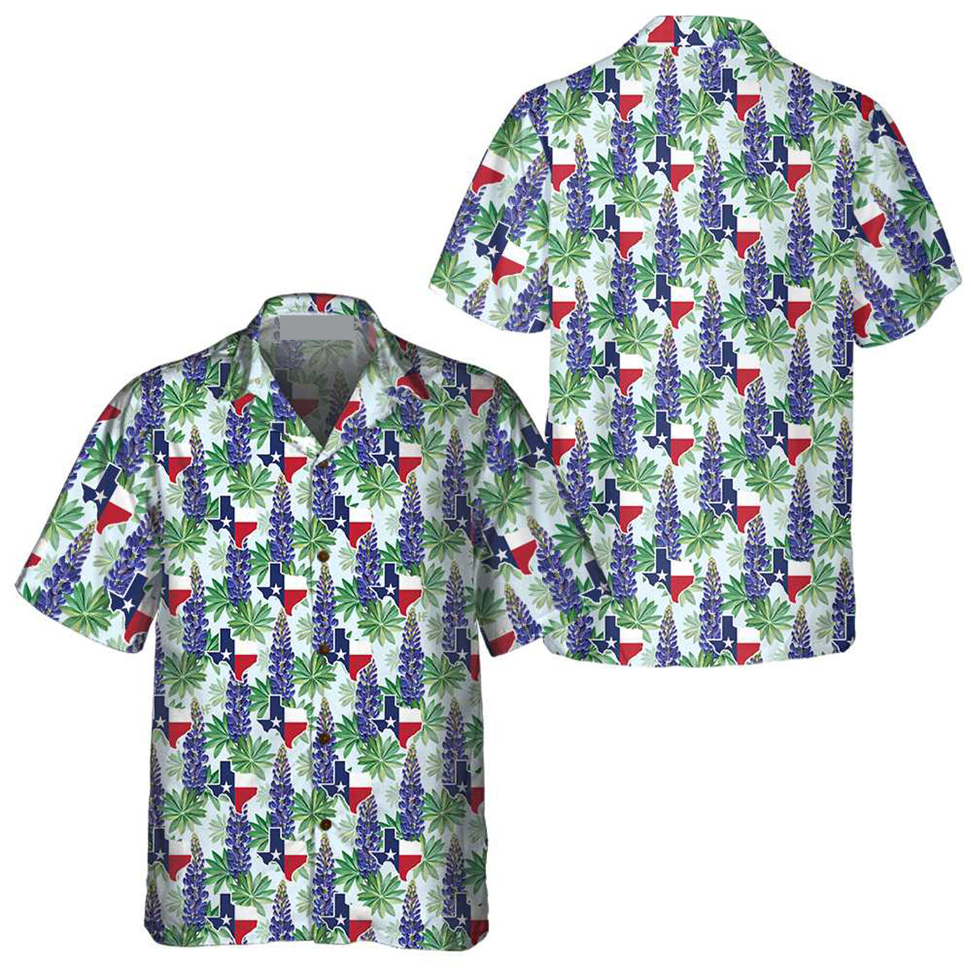 Texas Bluebonnet Hawaiian Shirt, Unique Texas Shirt, Gift For Texas Lovers