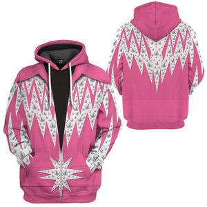 Bedazzled Hot Pink Jumpsuit Costume Cosplay Hoodie