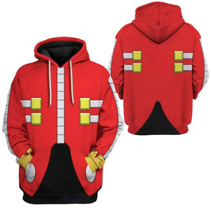 Sonic Dr Eggman Costume Cosplay Hoodie