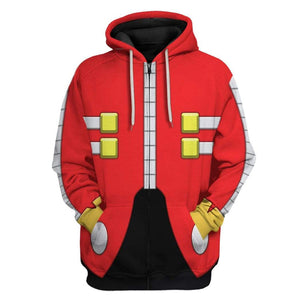 Sonic Dr Eggman Costume Cosplay Hoodie