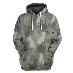 French Bulldog Camo Hoodie