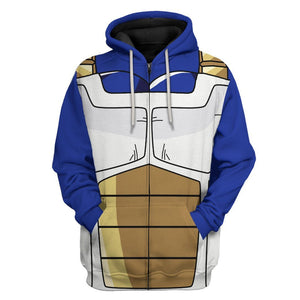 Goku Vegeta Saiyan Battle Armor Dragon Ball Hoodie For Men And Women