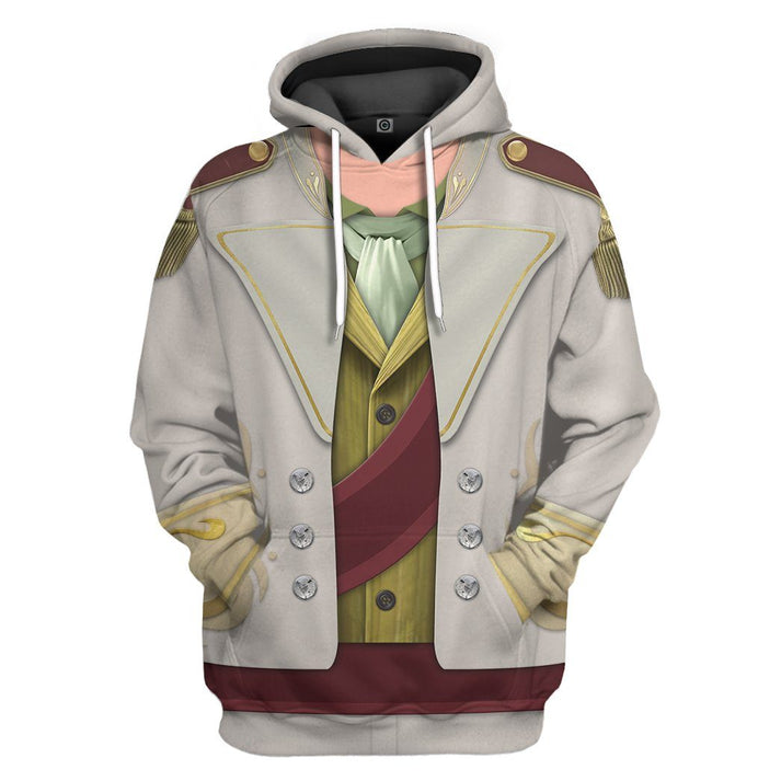 Hans Prince Frozen Costume Cosplay Hoodie