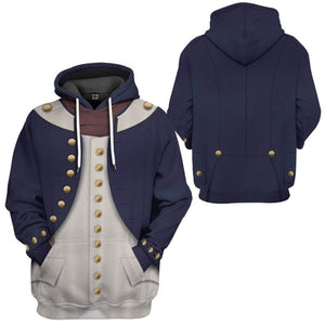 Midshipman 1806 Napoleonic Wars British Navy Hoodie