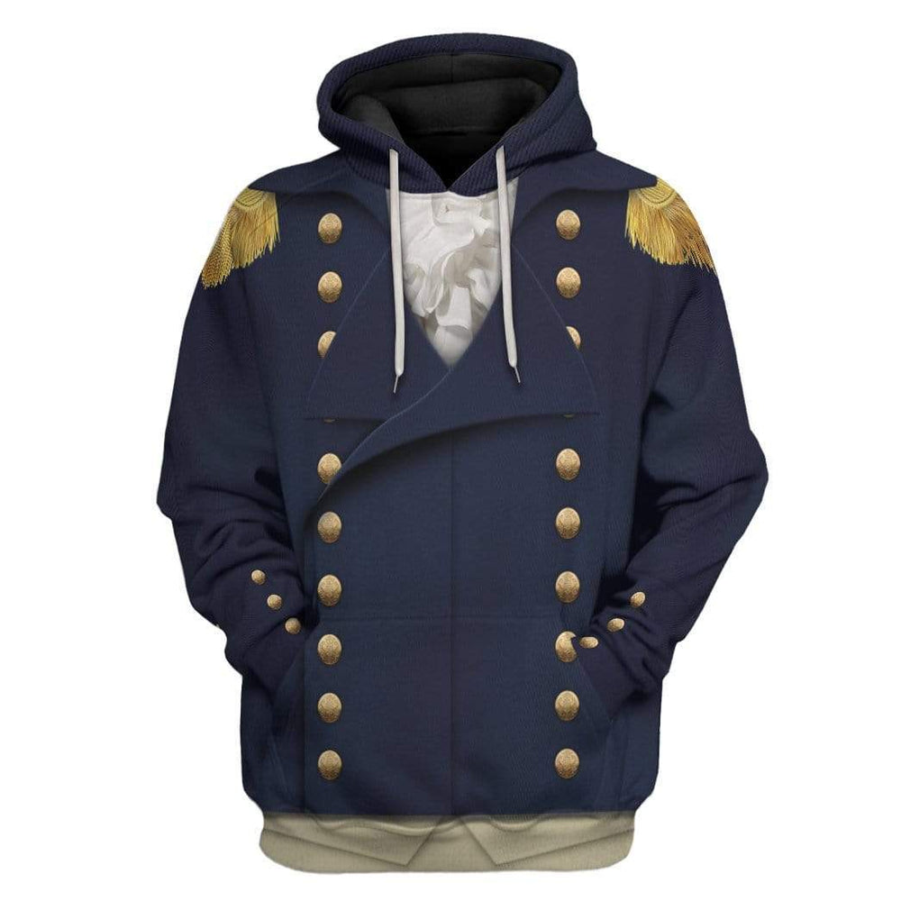 Royal Navy Captain 1806 Napoleonic Wars British Navy Hoodie