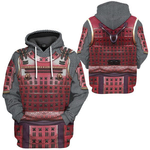 Samurai Armor Hoodie For Men And Women