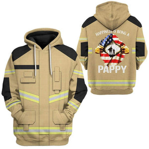 Happiness Is Being A Pappy Super Dad Hoodie