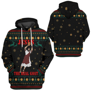 Nba Jesus The Real Goat Slam Dunk Hoodie