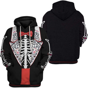 Skeleton Apparel Hoodie For Men And Women